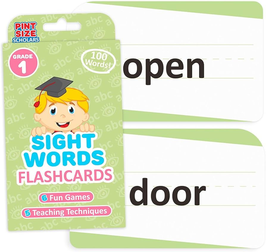 100 Vocabulary Flash Cards for Sight Words - 6 Learning Games per Deck for Preschool & Elementary... | Amazon (US)