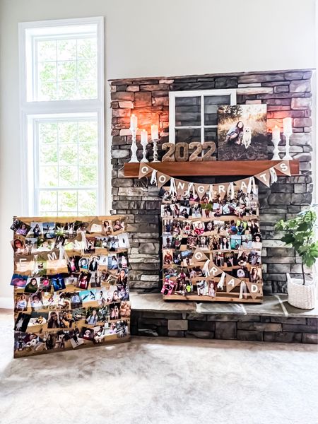 Create an affordable pallet photo display for a graduation party or any other celebration. Perfect for weddings, baby or bridal showers, anniversary or birthday party’s. Supplies needed: burlap banner, jute twine, scissors, staple gun & mini clothespins  

#LTKhome #LTKFind #LTKstyletip