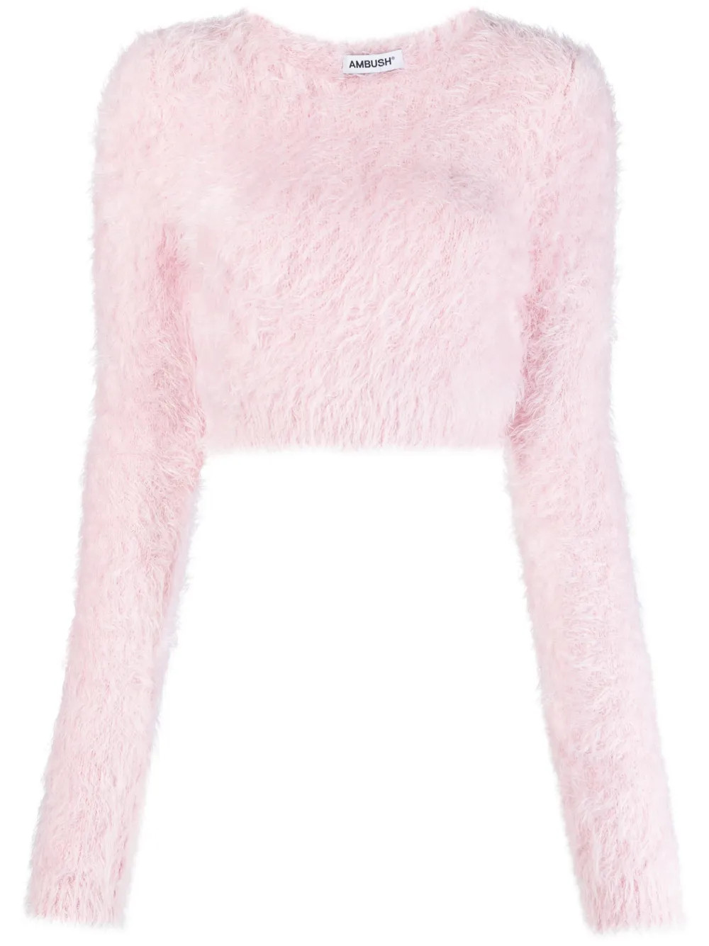 knitted cropped sweater | Farfetch Global