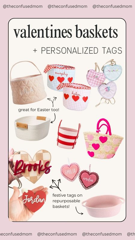 Personalized Valentines baskets and tags for kids Valentine’s Day gifts 😍

#LTKGiftGuide #LTKkids #LTKfamily