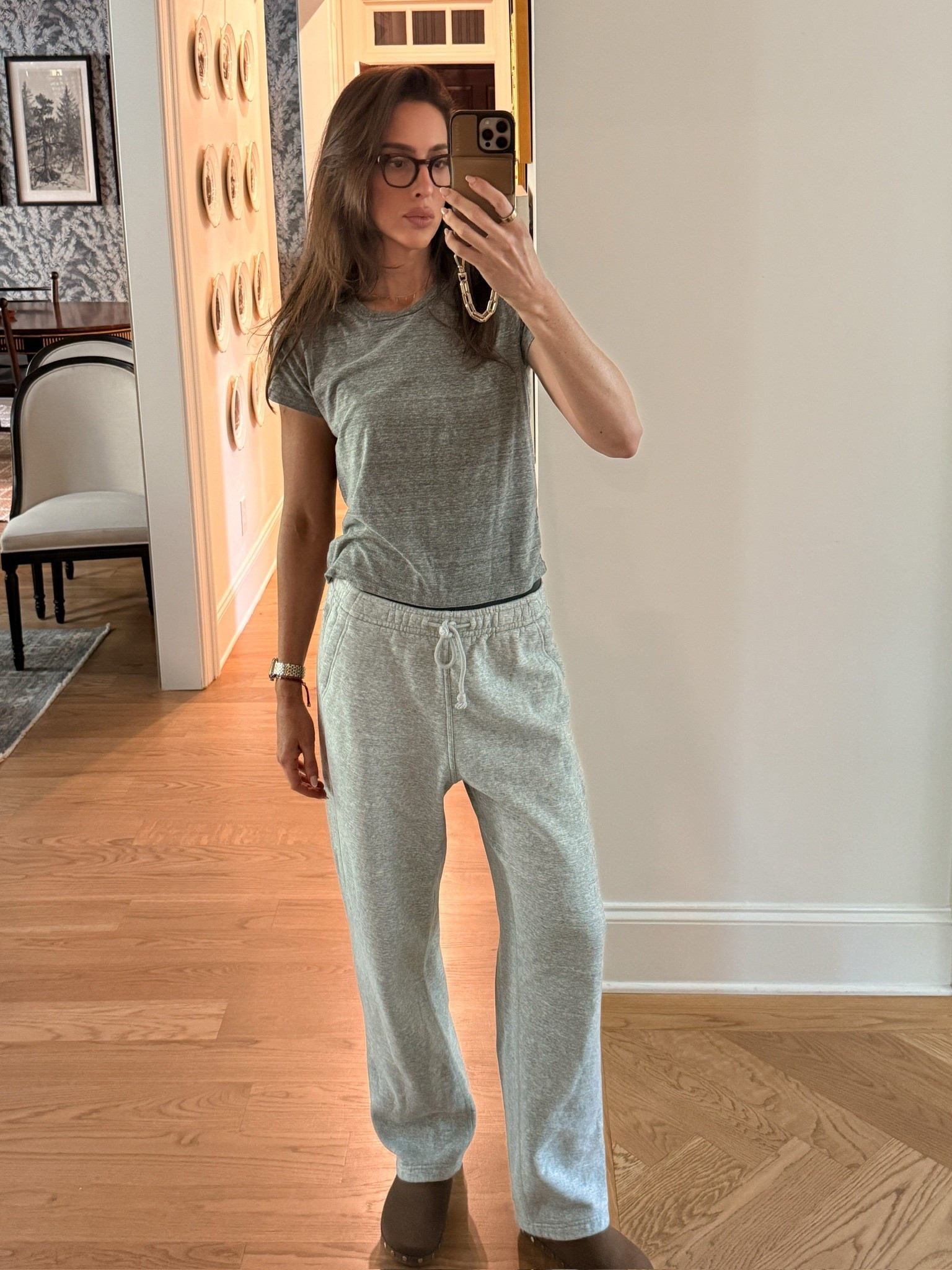 Wearing a small tall in sweatpants ✨