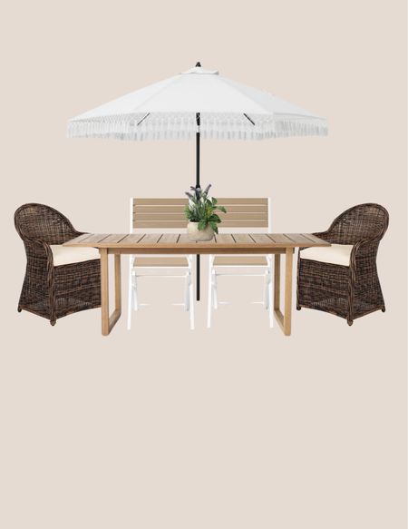 Outdoor patio
Outdoor dining
Dining table
Studio McGee
Target
QVC
Outdoor umbrella 


#LTKsalealert #LTKSeasonal #LTKhome