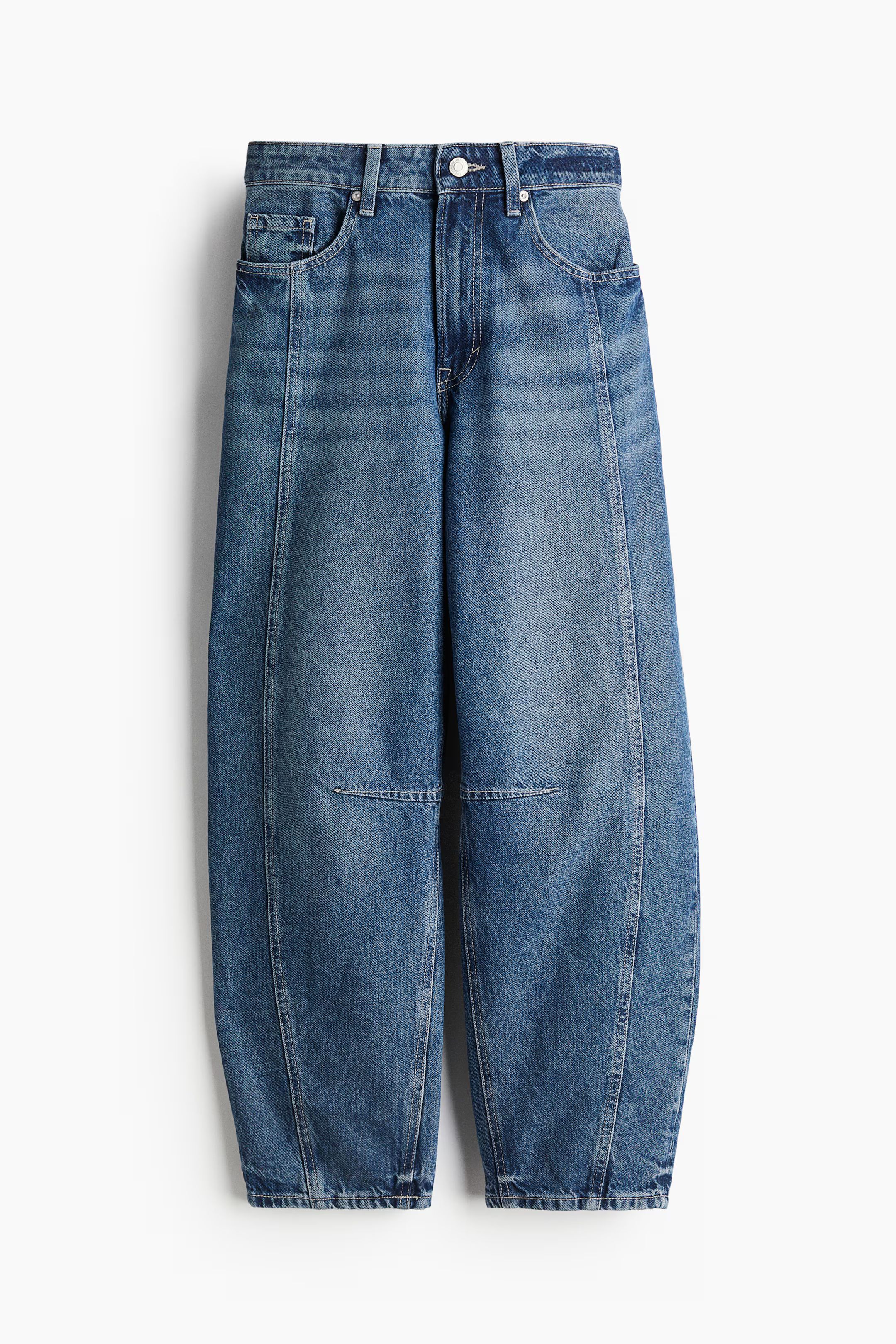 Super Barrel Regular Jeans - Regular waist - Long - Denim blue - Ladies | H&M US | H&M (US + CA)