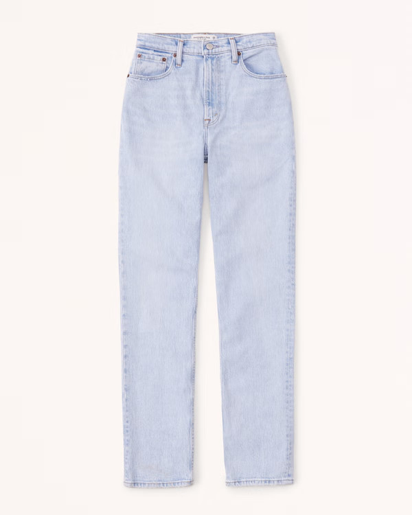 Curve Love Ultra High Rise 90s Straight Jean | Abercrombie & Fitch (US)