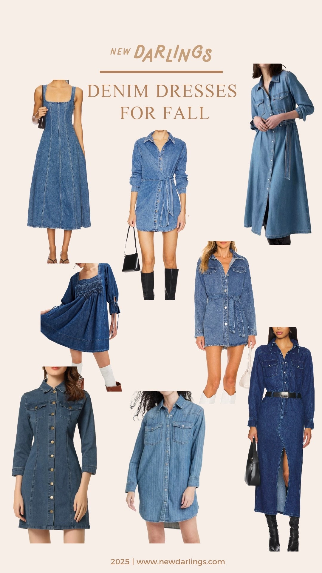 Denim dresses for fall - all at different price points  

#LTKStyleTip #LTKFallSale #LTKSeasonal