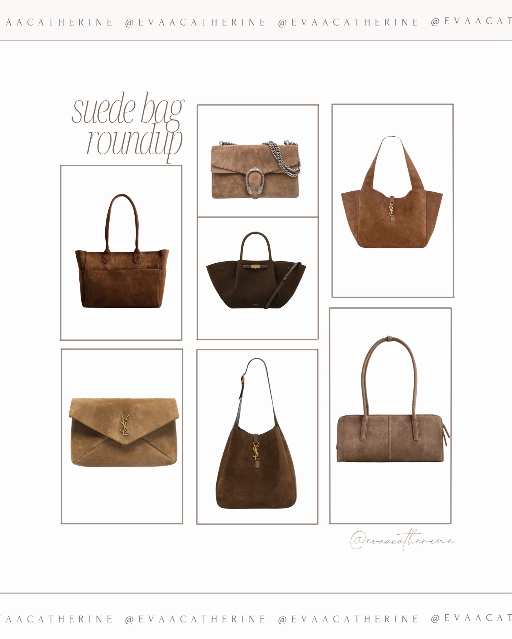 Currently crushing on: suede everything. 🤎 The texture, the warm brown tones, the effortless fall feel—I’m officially convinced a suede bag is the accessory of the season.

I rounded up a few of my favorites at every price point because this trend is too good to gatekeep. Which one are you picking? 👀

Shop the full suede bag roundup on my LTK 🤎

#FallStyle #SuedeBag #FallFashion #FallAccessories #LTKStyle

Keywords: suede bags, suede handbag, fall bags, fall fashion, brown bag, fall accessories, designer bags, affordable bags, fall outfit ideas, autumn style, neutral fashion, chocolate brown, handbag trends, fall 2026, suede tote, shoulder bag, everyday bag, designer style, fall wardrobe, LTK finds