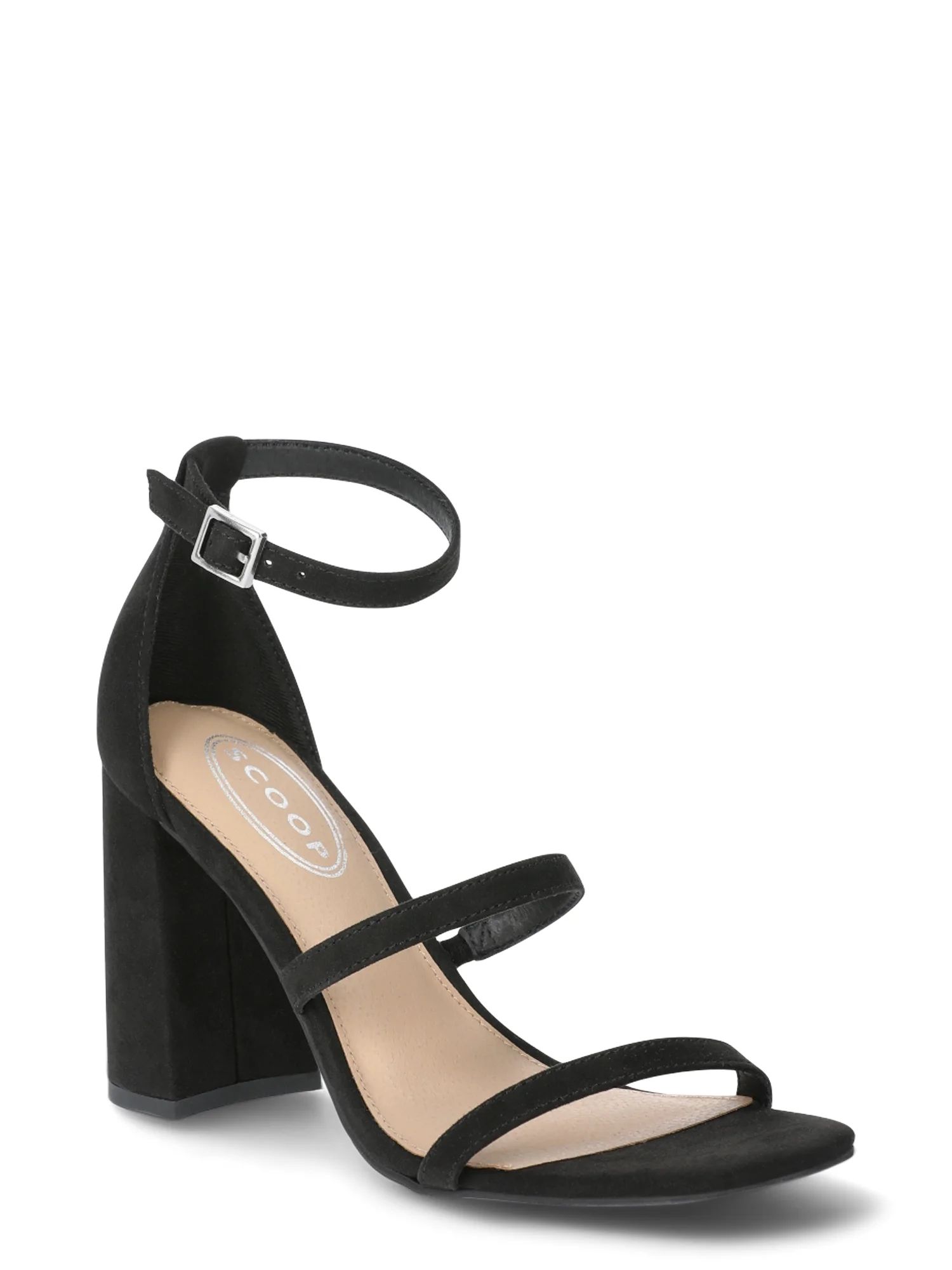 Scoop Women's Strappy Block Heel with Adjustable Strap - Walmart.com | Walmart (US)