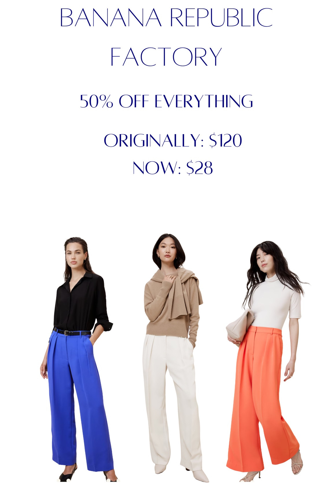 Beautiful HOC Spring trousers from Banana Republic Factory on major sale! 

#LTKFindsUnder50 #LTKFindsUnder100 #LTKSaleAlert