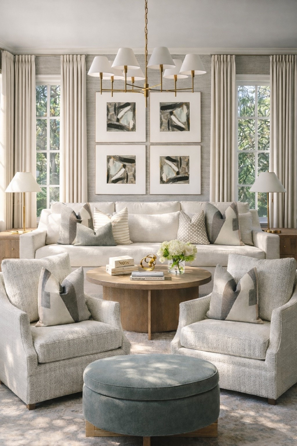 A modern yet cozy living room 

#homedecor #livingroom #sofa #chair #coffeetable 

#LTKmomlife #LTKHome #LTKSaleAlert