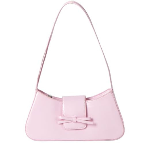 Pink Shoulder Bag Coquette Burgundy Y2k Handbags Red Purse Trendy Cherry Bow Underarm Burgundy Shoulder Bag Red Clutch Purses Hobo Purse Tote Bow for Women | Amazon (US)