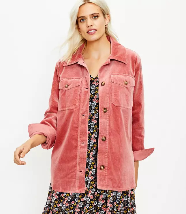 Corduroy Shirt Jacket | LOFT