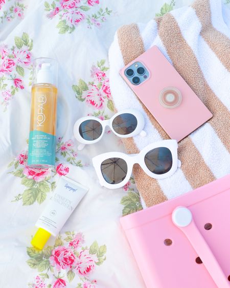 Beach day essentials with kopari, supergoop unscreen white sunglasses and striped towel from 30A Mama.


#LTKswim #LTKbeauty #LTKtravel