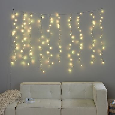 OPEN BOX: Color Changing Waterfall String Lights | Pottery Barn Teen | Pottery Barn Teen