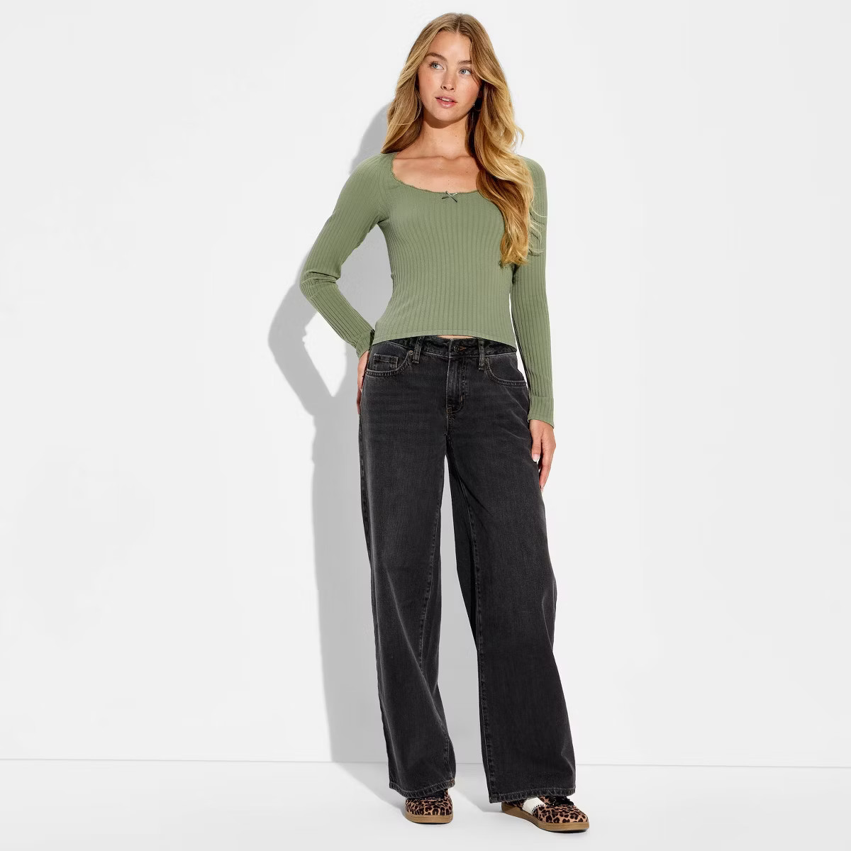 Women's Low-Rise Baggy Jeans - Wild Fable™ | Target