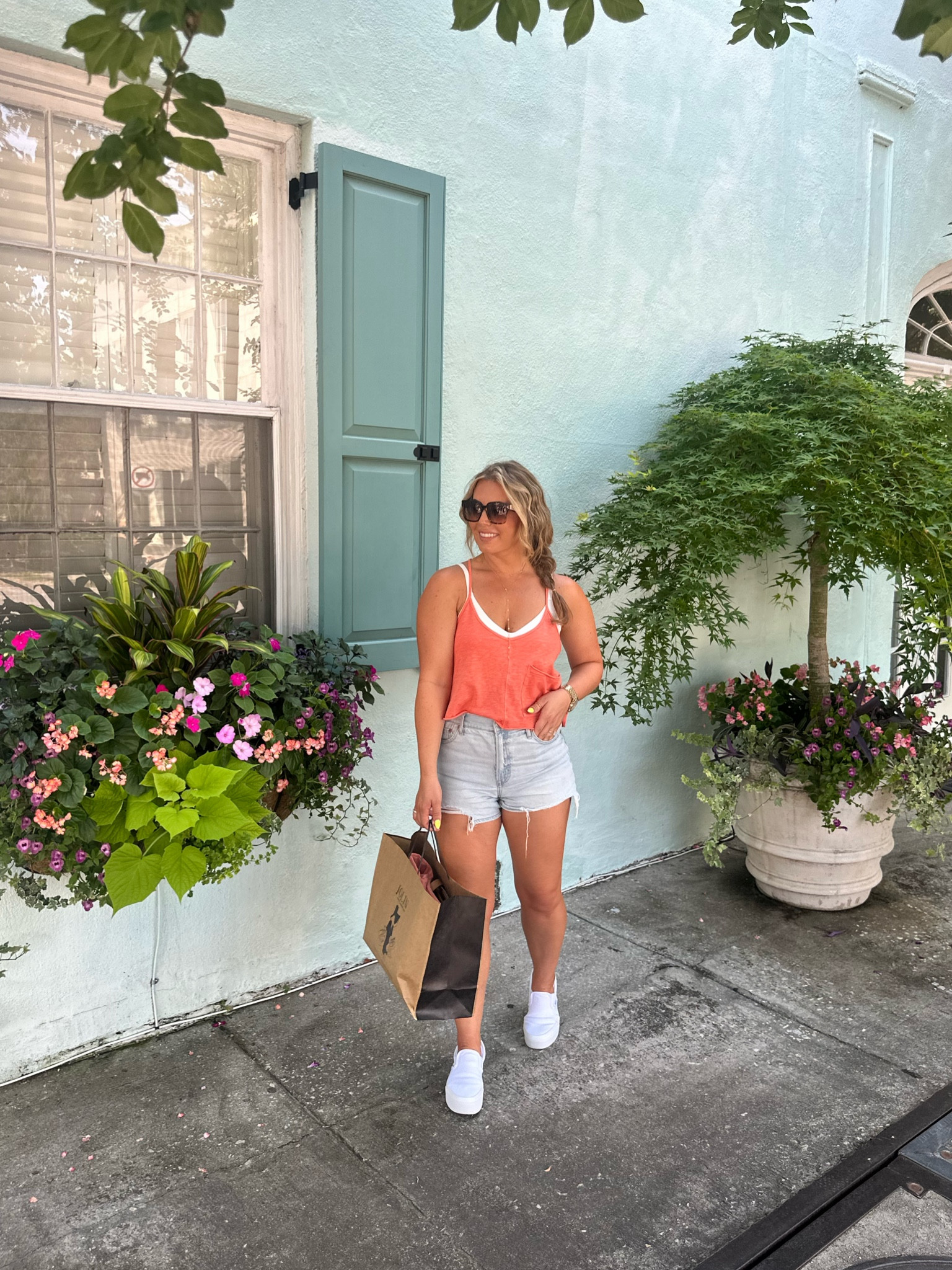 Everyday casual outfit! Strolled around Charleston in this outfit 💕 my new slip ons were so comfy!! #casualoutfit #casualwear #summerfashion

#LTKShoeCrush #LTKFindsUnder50 #LTKStyleTip