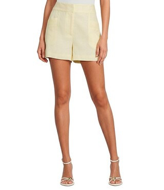 Woven Linen High Rise Coordinating Shorts | Dillard's