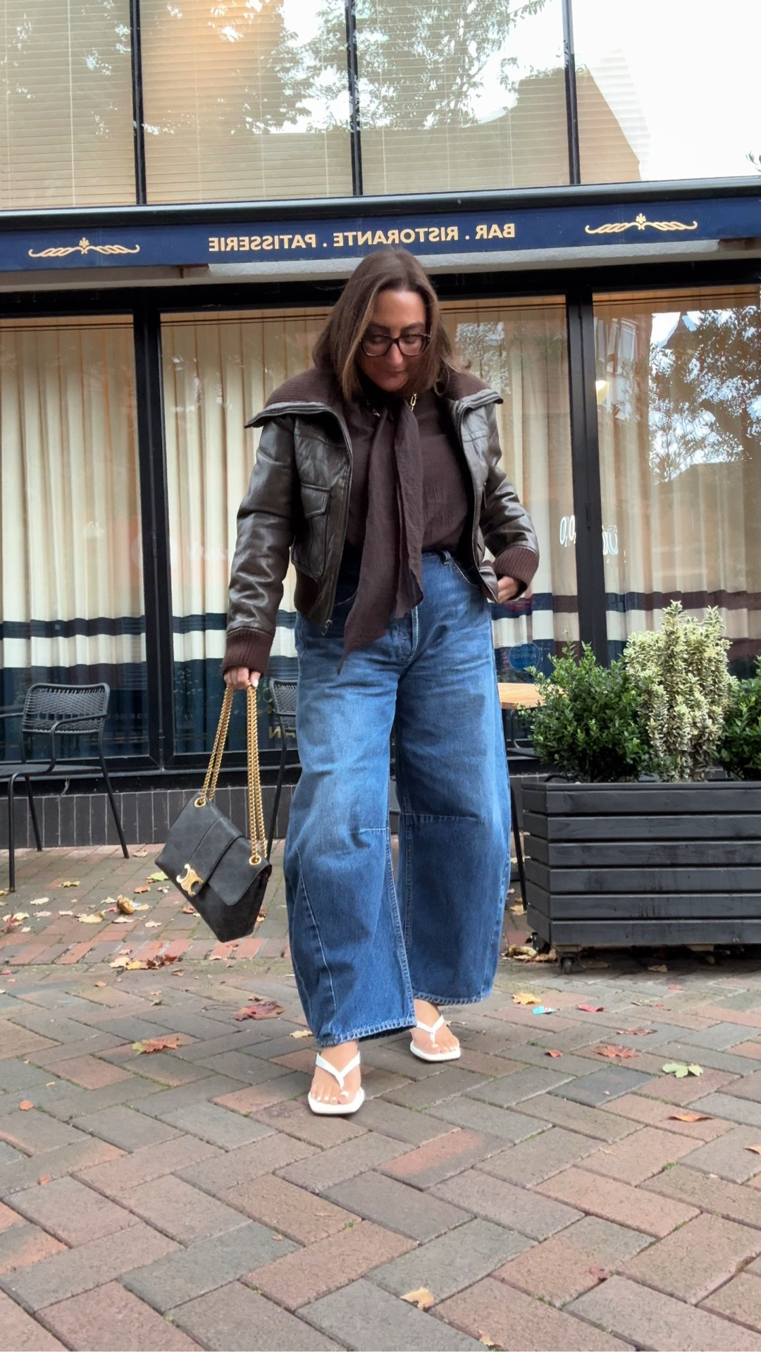 Barrel jeans
Horseshoe jeans
Citizens of humanity 
Mango leather jacket
Brown jacket
Brown top
Brown outfits
Fall and autumn outfit inspo
Celine victoire hangbag


#LTKuk #LTKeurope #LTKautumn