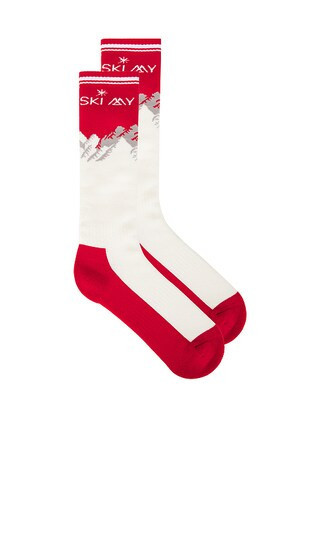 My Sunday Ski Merino Ski Socks in Red,White. - size 1 | Revolve Clothing (Global)