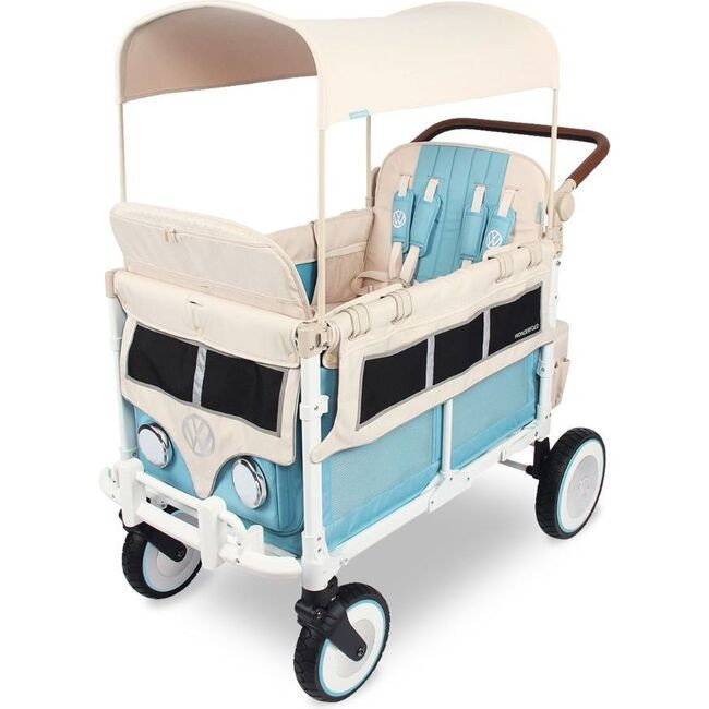 Wonderfold Wagon | Special Edition Volkswagen Quad Wagon Style Stroller, Bondi Blue, (Size Kid) | Maisonette | Maisonette