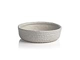 Zodax Concetta Gray Ceramic Decorative Bowls, 11.5" x 3.5 | Amazon (US)