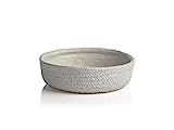 Zodax Concetta Gray Ceramic Decorative Bowls, 11.5" x 3.5 | Amazon (US)