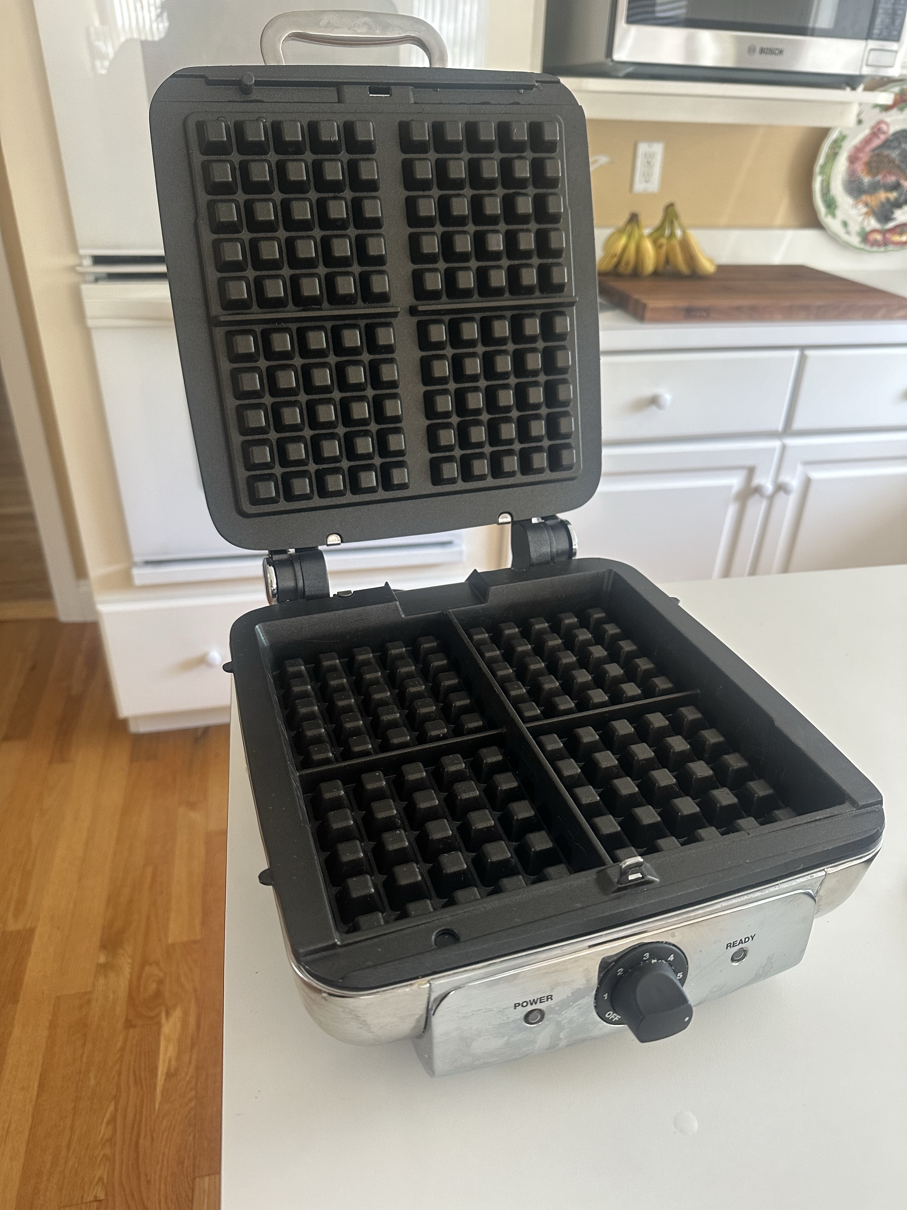 I love this waffle maker from Williams Sonoma. It makes perfect Belgian waffles. 

#LTKFamily #LTKKids #LTKHome