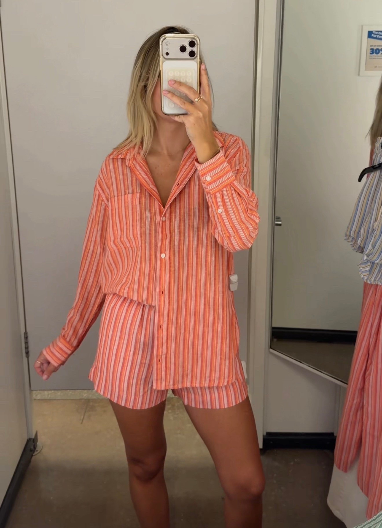 This striped matching set 👏🏼 

Linen blend set, linen set, matching set, striped set, striped shorts, striped button up top, spring ootd, spring outfit, summer outfit, summer ootd, beach outfit, cruise outfit, vacation outfit 

#LTKSaleAlert #LTKSeasonal #LTKootd