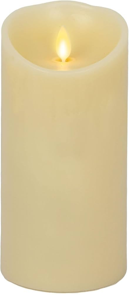 Luminara Flameless LED Candle, Moving Flame Pillar, Remote Ready, Timer, Battery Operated, Vanill... | Amazon (US)