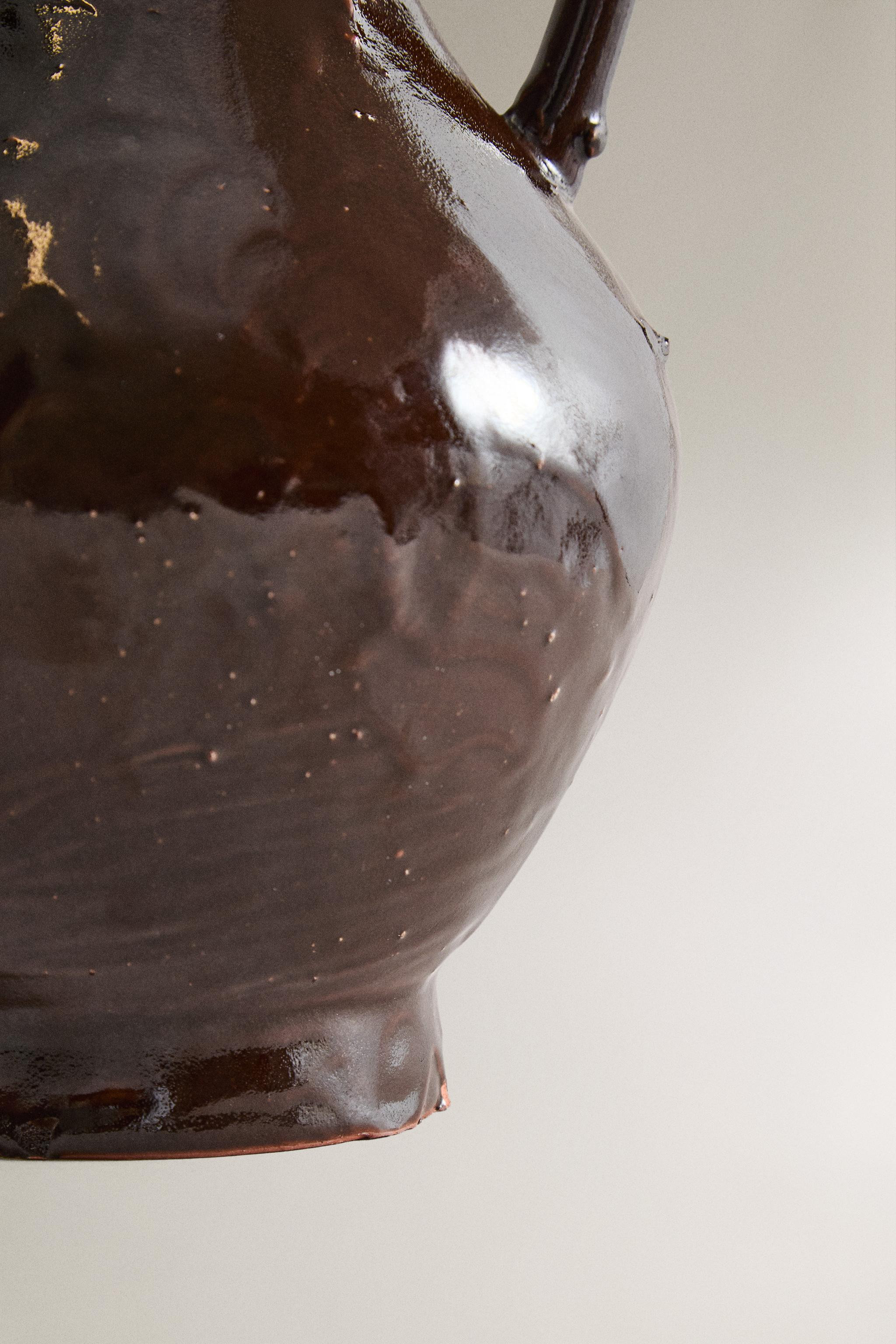 BRAUNE KERAMIKVASE | Zara DE