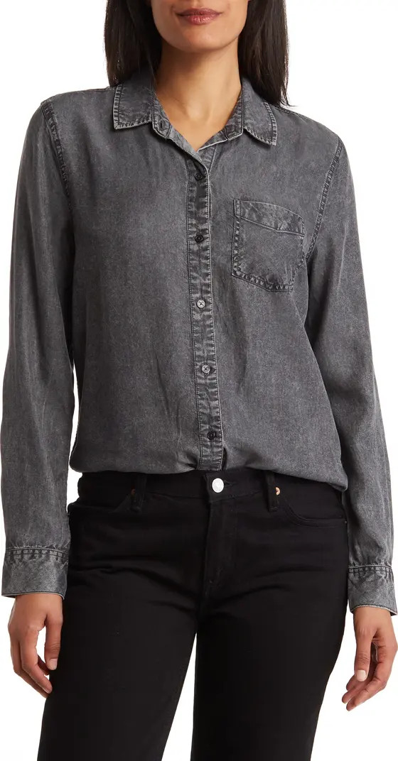 Acid Wash Denim Button-Up Shirt | Nordstrom Rack