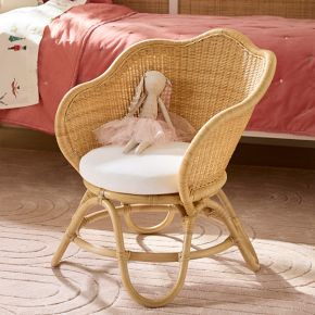 Rattan Flower Kids Chair | West Elm (US)