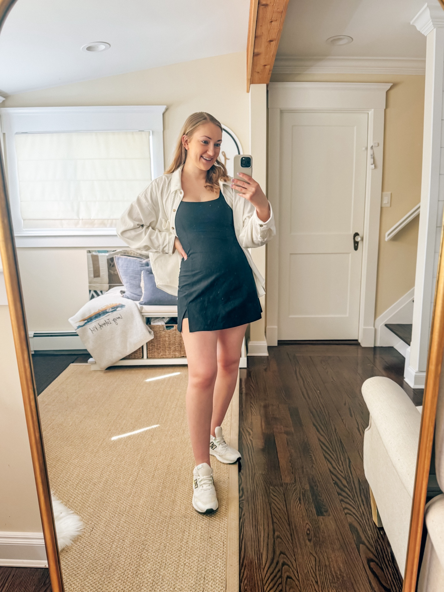 This activewear dress has so many ways to style it but this white button down is such a great staple in your closet. It can be worn with jeans or it can be worn over an athletic dress for a more casual fit. This white button down shirt will be a staple in your closet with your basics. 

Summer outfit, spring outfit, activewear dress, women’s sneakers, Abercrombie finds for summerr

#LTKActive #LTKSeasonal #LTKFitness