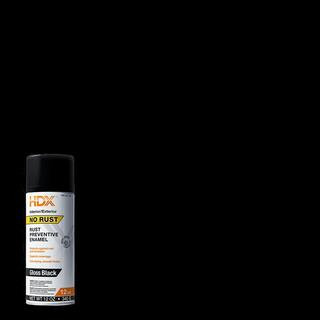 HDX 12 oz. No Rust Gloss Black Spray Paint | The Home Depot