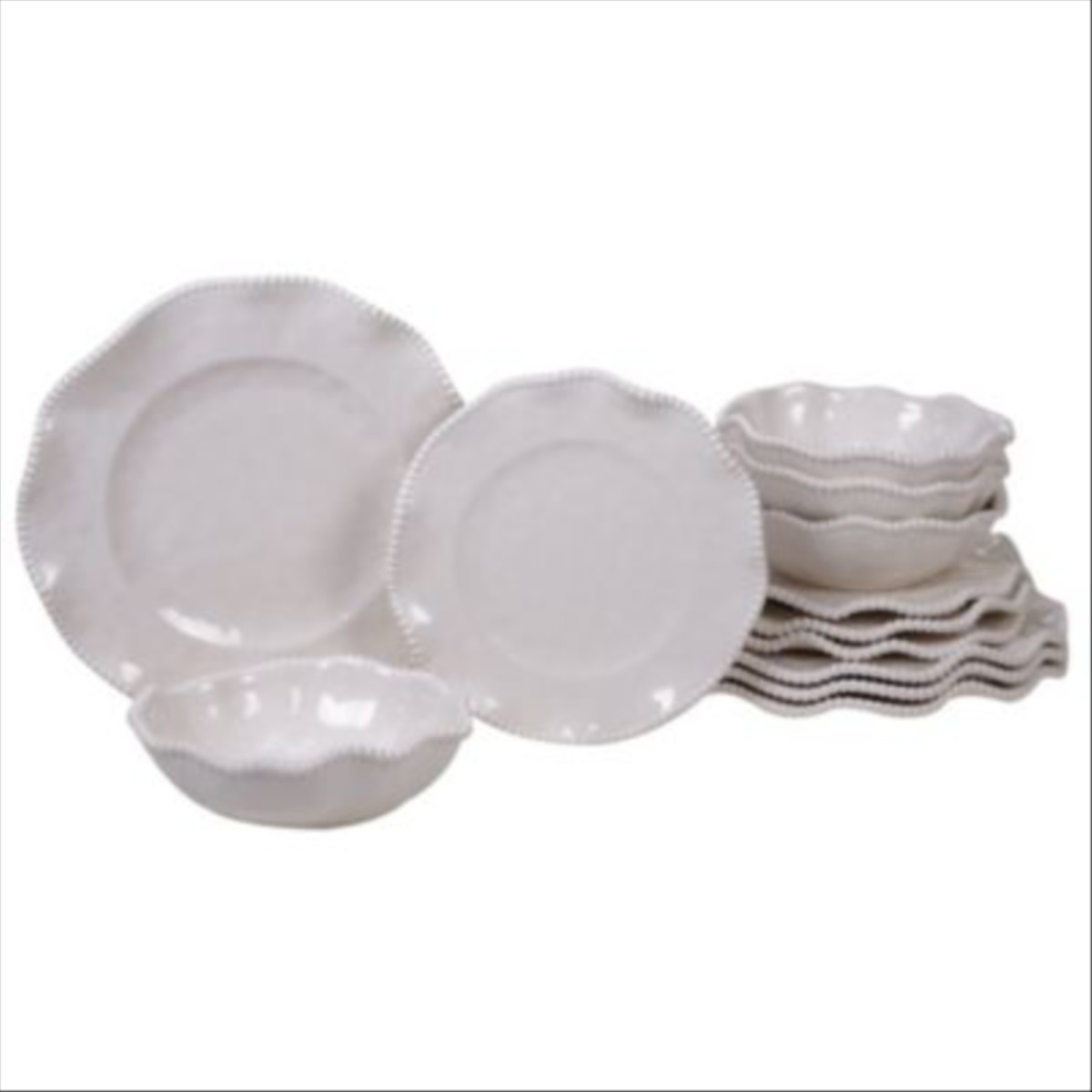 Perlette Cream Dinnerware Set, from Macy's