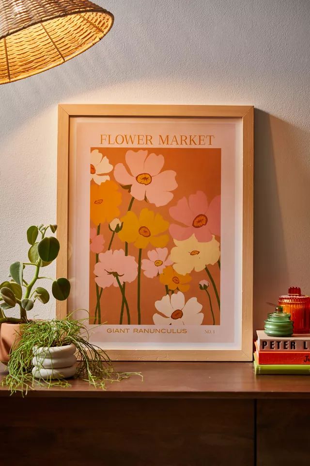 Gale Switzer Flower Market Ranunculus 1 Art Print | Urban Outfitters (US and RoW)