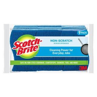 Scotch-Brite Non-Scratch Scrub Sponge (45-Pack), Blue | The Home Depot