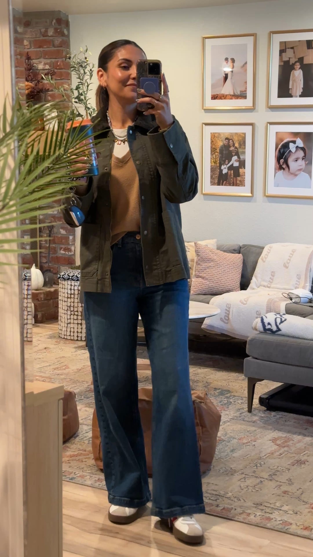 Barn jacket trend 💚

Worn with wide leg denim and layered sweater over a favorite t shirt of mine. Paired with my adidas from dsw!

#LTKFindsUnder100 #LTKgrwm #LTKStyleTip