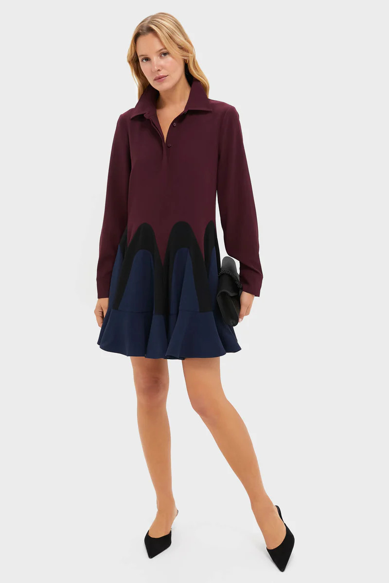 Winetasting Flounce Nadia Dress | Tuckernuck (US)