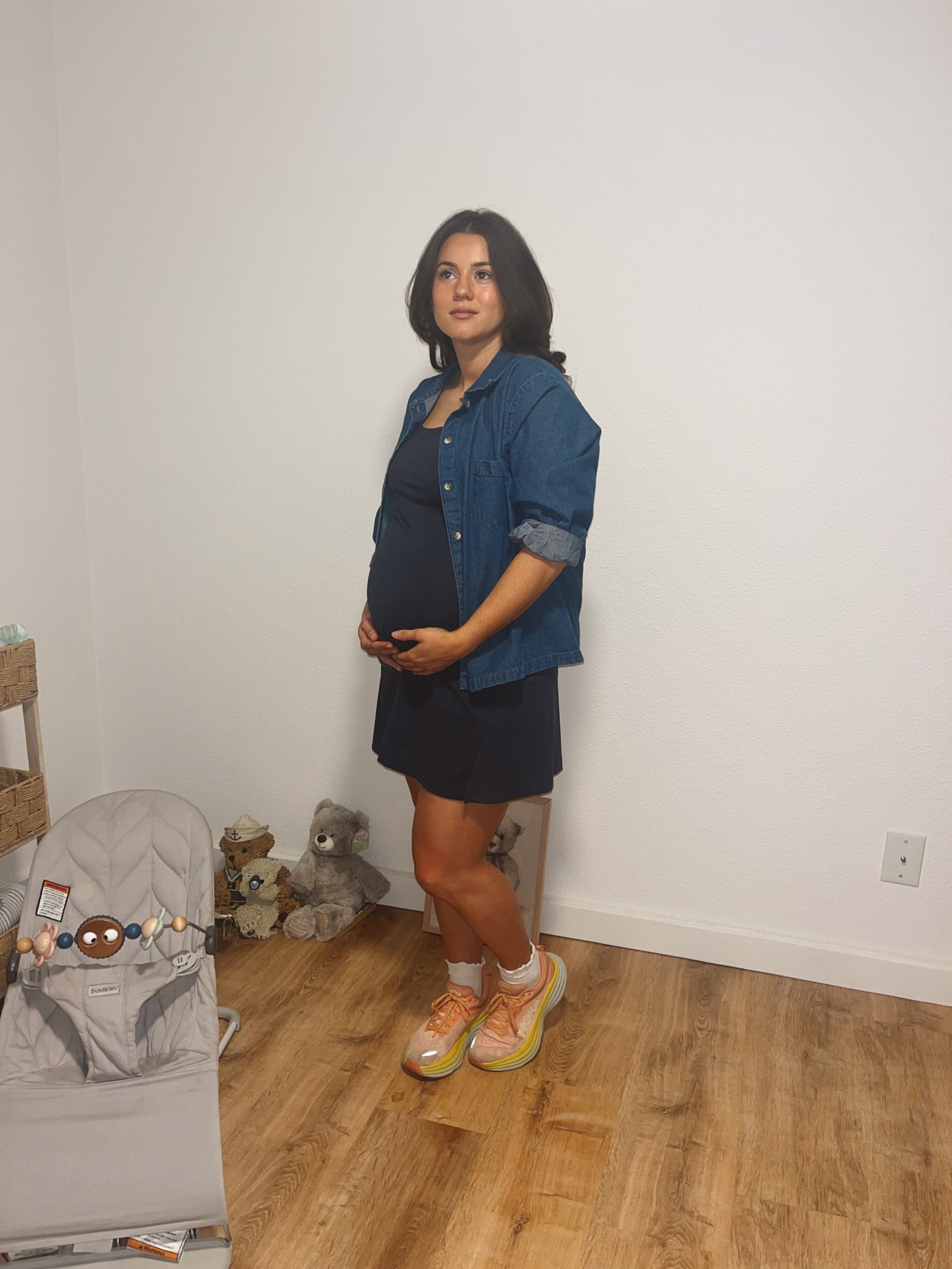Effortlessly stylish and bump-friendly! This active dress is the perfect blend of comfort and pregnancy style—whether you’re on the go or just soaking up the day. Stay cool, confident, and cute in this comfy tennis dress! #MaternityStyle #LTKbump
