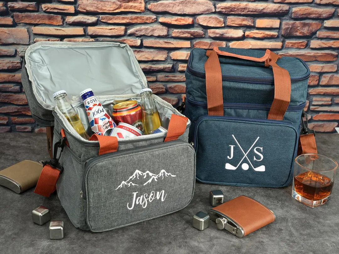 Personalized Cooler Bag, Groomsmen Gift Large Beer Cooler, Custom Embroidery Cooler Bag, Wedding ... | Etsy (US)