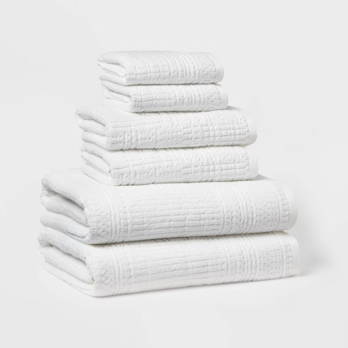 6pc Modern Bath Towels and Washcloths Set - Threshold™ | Target
