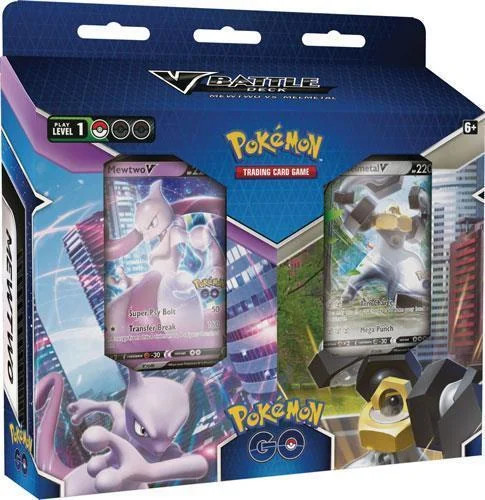 Pokemon GO TCG Bundle! Mewtwo V VS Melmetal V Battle Decks + 2 booster packs and promos! | Walmart (US)