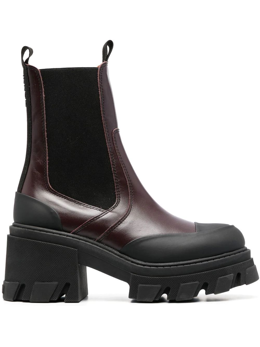 GANNI two-tone Combat Boots - Farfetch | Farfetch Global