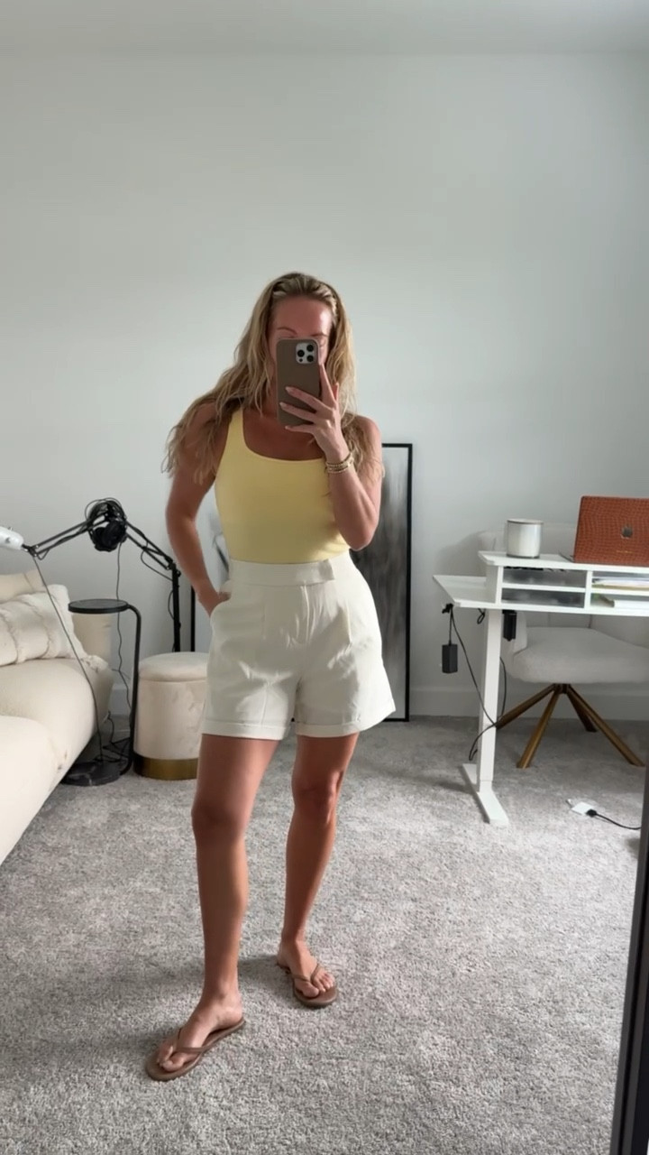 High waisted linen shorts with the Amazon tank. Grabbed the square neck tank this time in a few colors.

Wearing small in both.

Amazon fashion, casual ootd, elevated everyday outfits, spring style, summer style

#LTKSeasonal #LTKTravel #LTKootd