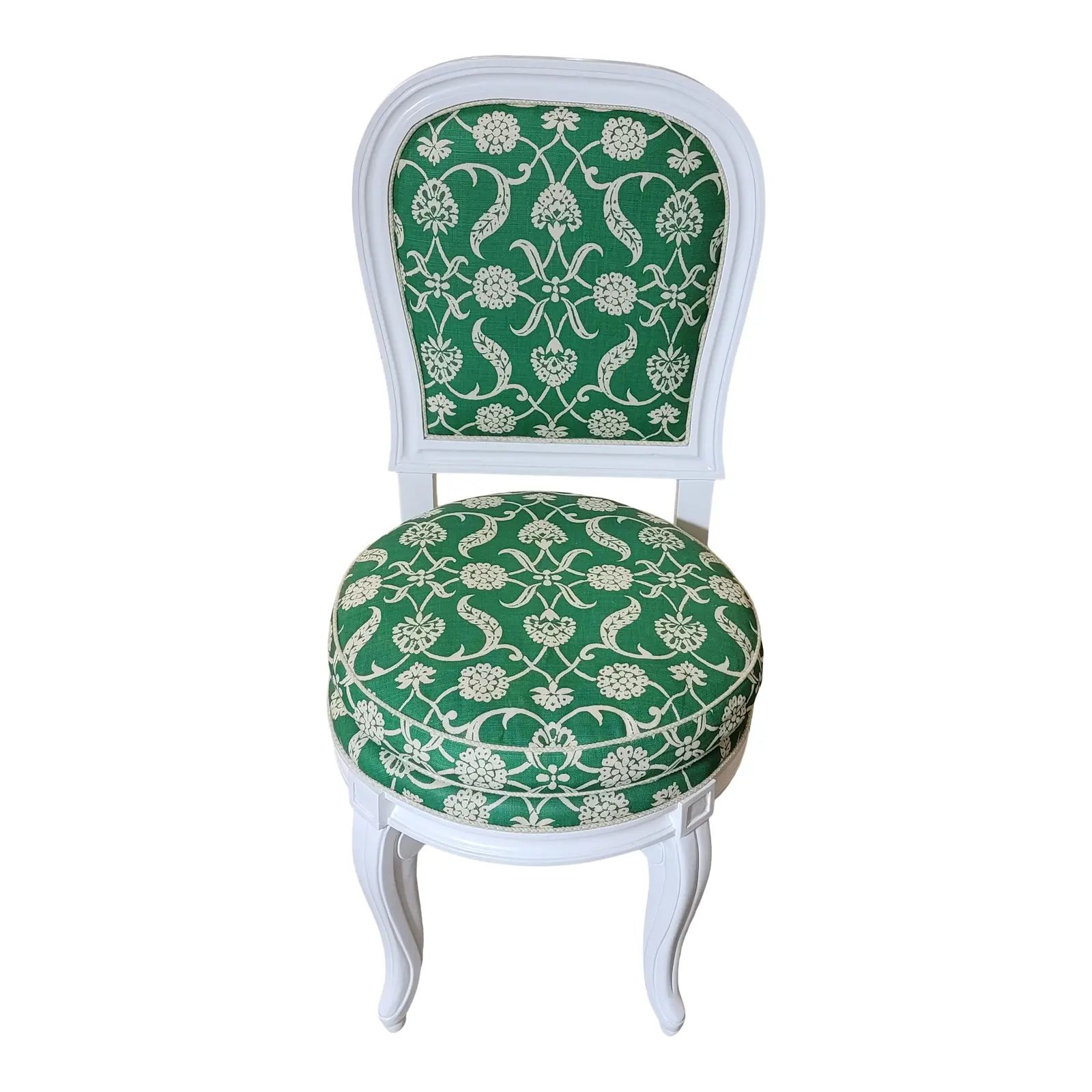 Contemporary Soane Fabric Upholstered White Desk Chair | Chairish