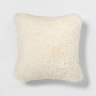 Faux Fur Square Throw Pillow - Threshold™ | Target