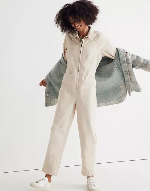 Zip-Front Cropped Coverall Jumpsuit | Madewell