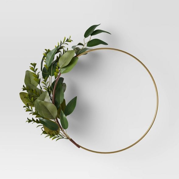 Ring Wreath with Faux Greens - Project 62™ | Target