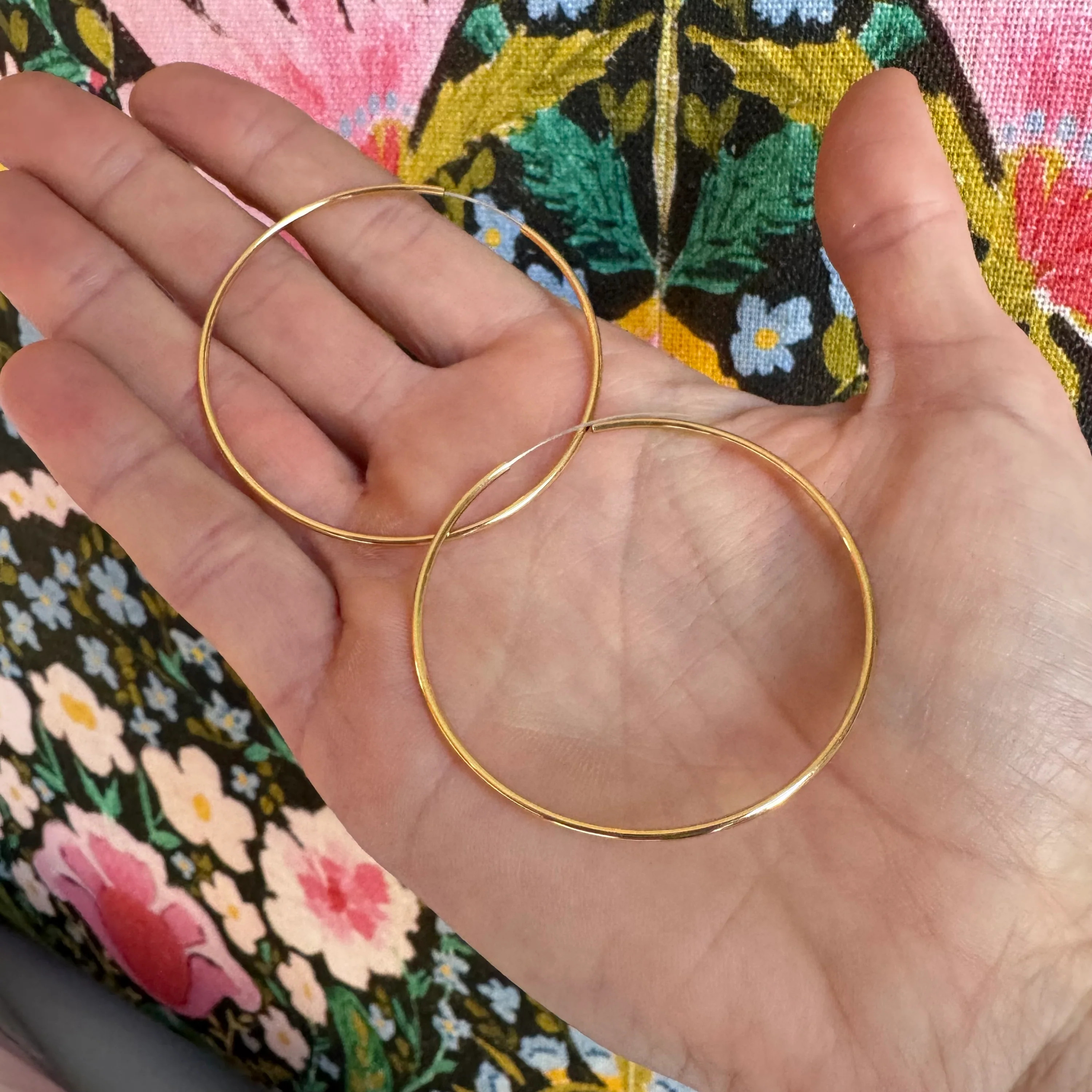 Paper Thin Gold Hoops | Erin McDermott Jewelry