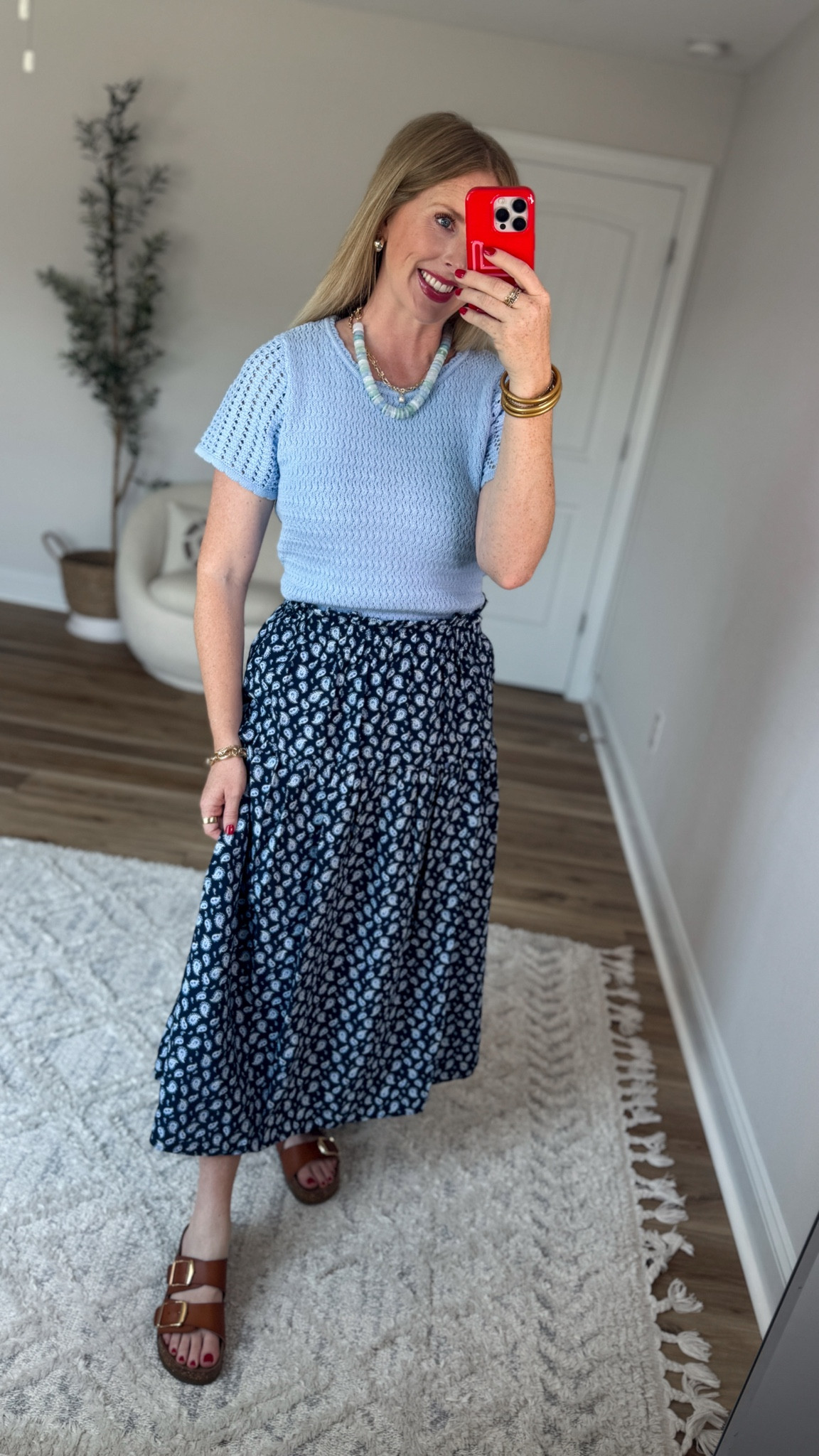 Daily try on, Walmart outfit, Walmart fashion, Walmart try on, time and tru, sweater top, midi skirt

#LTKootd #LTKmomlife